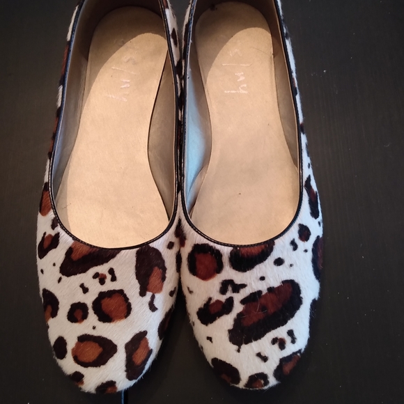 French Sole/New York leopard calf hair ballet flats size 11 - Picture 2 of 4